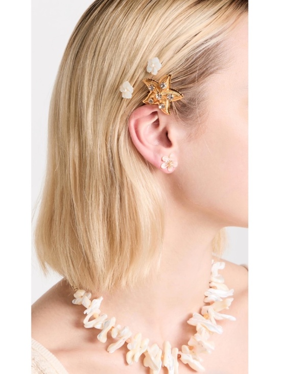 Jennifer Behr Asteroidea Bobby Pin Seashell and Starfish Embellished Set main image 6